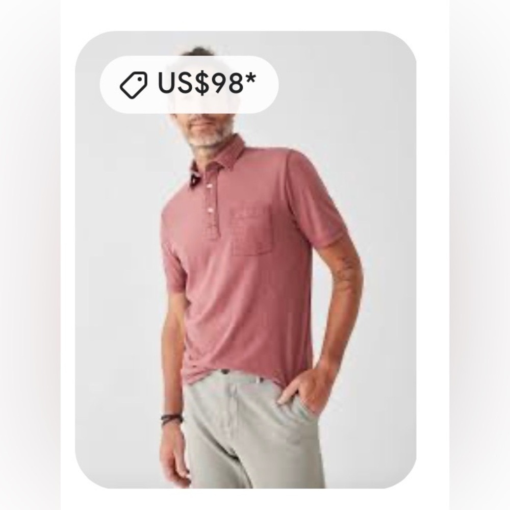 Banana Republic men’ s polo shirt size L - Picture 3 of 8